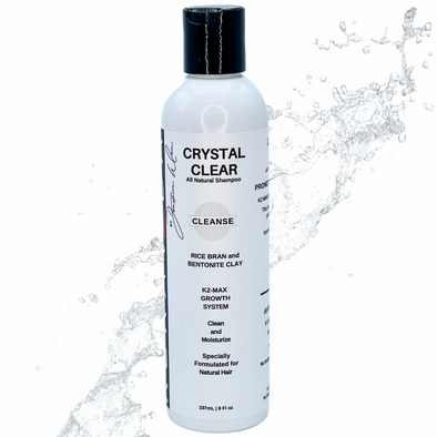 Crystal Clear Moisturizing Natural Shampoo with Organic Ingredients 8oz.